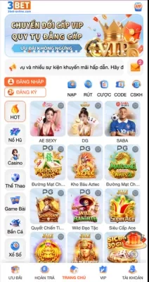 TẢI APP Ứng dụng 3BET